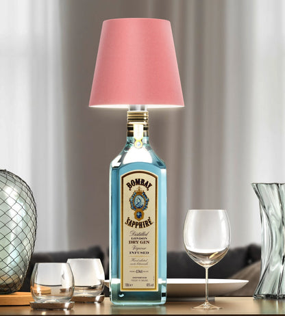 Lampe LED rechargeable pour bouteille, 14 cm, sans fil, lumière chaude, bouchon en aluminium pour bouteilles de vin, décoration de table intérieure et extérieure, sans fil