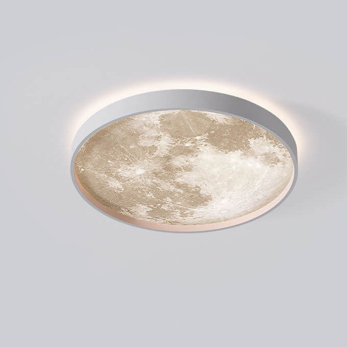 Recessed LED Overhead Fixture 10-22 Inch Diameter 18-48W Three-Color Temperature Control Iron Acrylic Contemporary Low-Profile Hardwired Ins