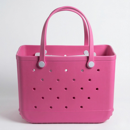 Ventilated Pool Bag with Drain Holes – Washable Waterproof Beach Tote