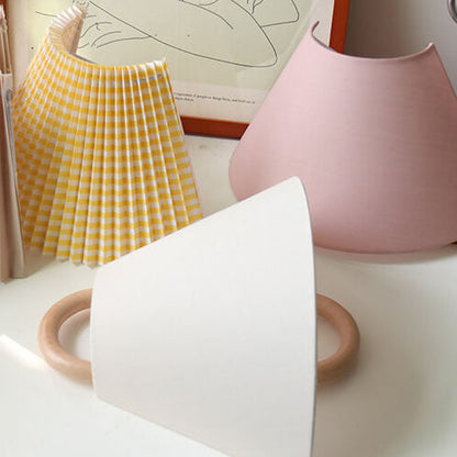 Sconce Light Fixture Wooden Frame Cloth Shade E12 Socket Flexible Install for Bedroom Living Room Hallway Apartment Home