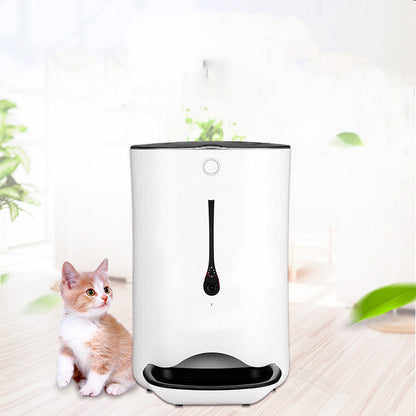 Distributeur de nourriture intelligent pour animaux | Distributeur automatique avec capacité de 6 L et vidéosurveillance | Idéal pour chiens et chats