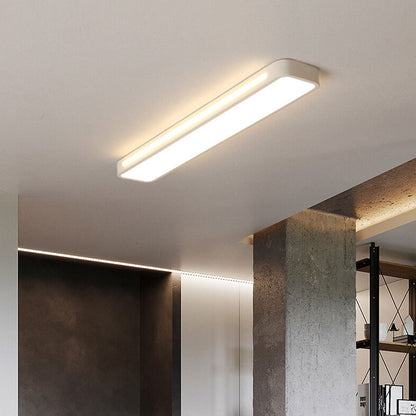 Sleek Rectangular LED Ceiling Light Fixture — Modern Acrylic Flush Mount for Bedroom, Hallway & Living Room