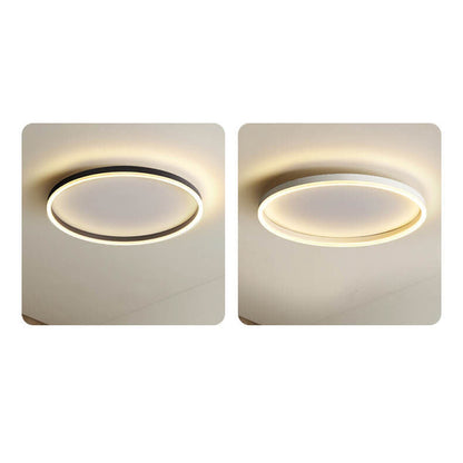 20 in Dimmable LED Ceiling Light with Remote Iron & Acrylic Fixture for Bedrooms Hallways Living Rooms Modern Low-Profile Design