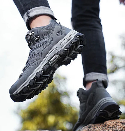 Cushioned High-Top Hiking Boots with Ankle Support for Men & Women – Waterproof Trail Shoes for Outdoor Adventures & Travel