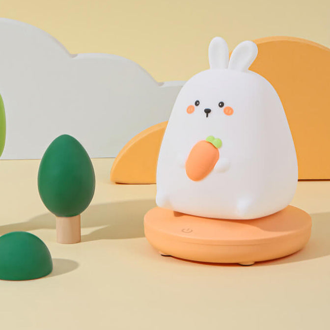 Silicone Animal Night Light for Kids – Soft LED Bedside Lamp, Rechargeable Glow Light for Nursery, Bedroom & Living Room Decor