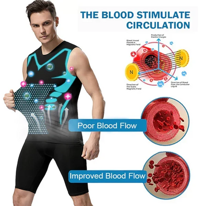 Men's Compression Undershirt for Smoothing Chest & Stomach | Invisible Slimming Tank for Gynecomastia | Posture Support Shapewear