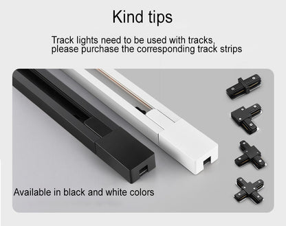 Adjustable LED Track Lighting System Flush Mount Ceiling Spots for Kitchen Hallway Living Room 3 4 5 Heads Dimmable Aluminum Directional Spo
