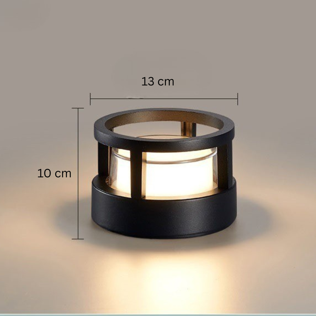Weatherproof LED Outdoor Wall Light – Square & Round Industrial Fixture for Patio, Garden, Pathway