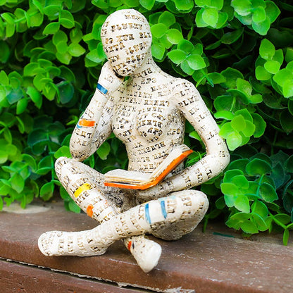 Orenda Reading Woman Statue - Synthetic Resin Bookshelf Accent