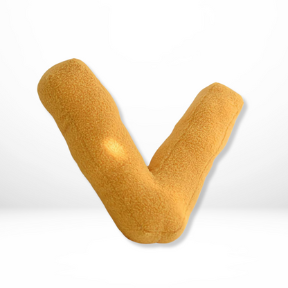 Letter-Shaped Velvet Throw Pillow — Personalized Initial Cushion for Couch, Bed & Nursery Décor
