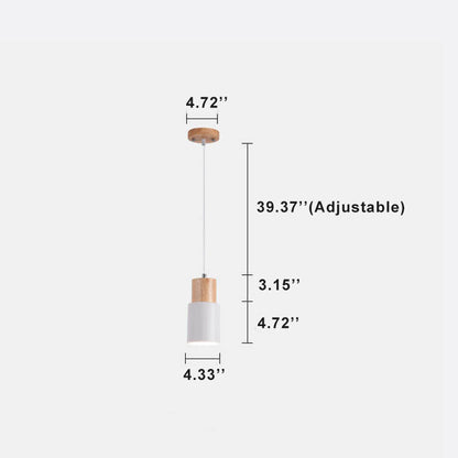 Hanging Ceiling Light Aluminum Shade Modern Single Fixture for Kitchen Island Dining Room Bar Café Restaurant Bedroom Hardwired E26 Socket
