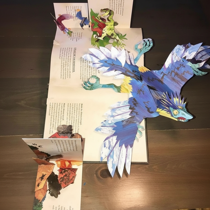 Interactive 3D Pop-Up Dinosaur Book for Kids Educational Prehistoric Adventure Story Time