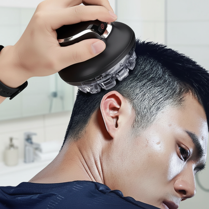 Rechargeable Electric Hair Trimmer with Adjustable Guards for Men's Beard, Mustache & Haircuts at Home | Professional-Grade Motor & Easy-Cle
