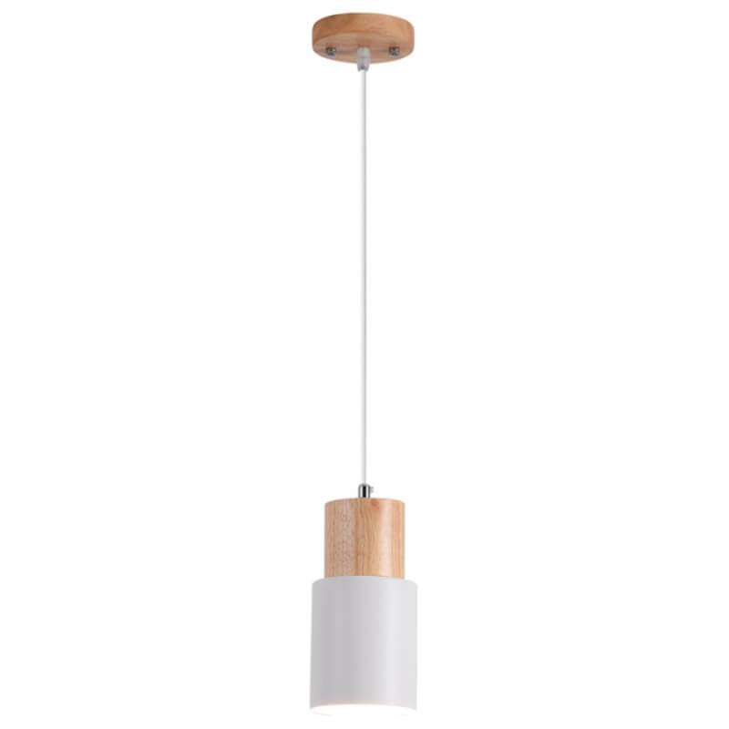 Rustic Chic Metal Wooden Hanging Lamp - Ortekor