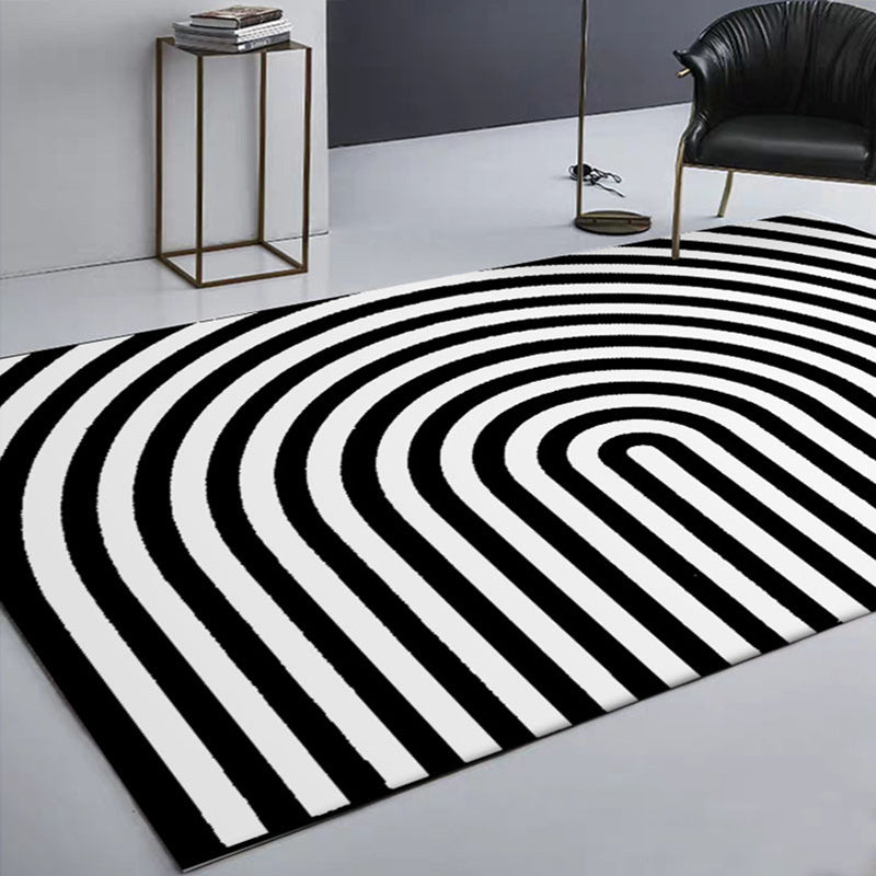 Optical Illusion Area Rug for Living Room & Bedroom – 3D Geometric Design Rectangular Floor Mat – Soft Polyester Non-Slip Decorative