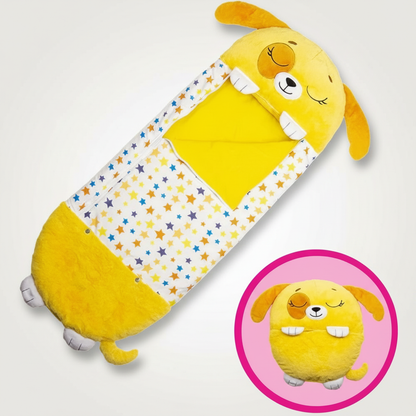 Kids' Convertible Sleeping Bag with Pillow Function in Adorable Animal Character Designs for Sleepovers Travel Nap Time Daycare Home Use Lig