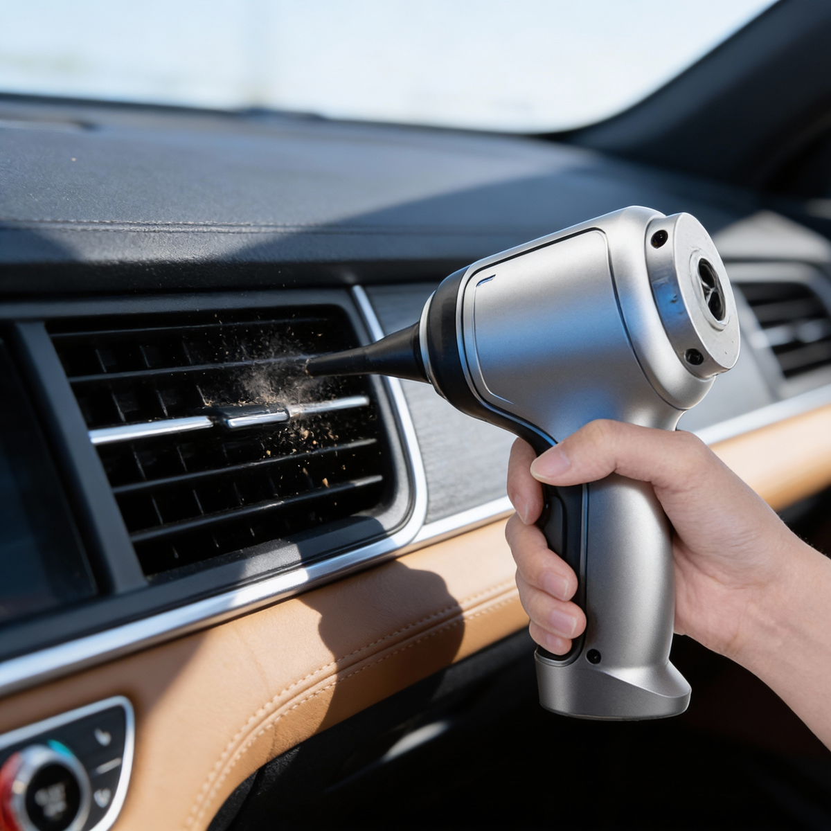 Handheld Rechargeable Auto Vacuum with Strong Suction for Car Interiors, Upholstery, Seats, Floor Mats, Pet Hair Removal, Portable Cordless