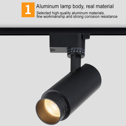 Aluminum LED Ceiling Fixture Dimmable Warm White 20 in Round Compact Modern Overhead Lighting for Bedrooms Hallways Living Areas Track Mount