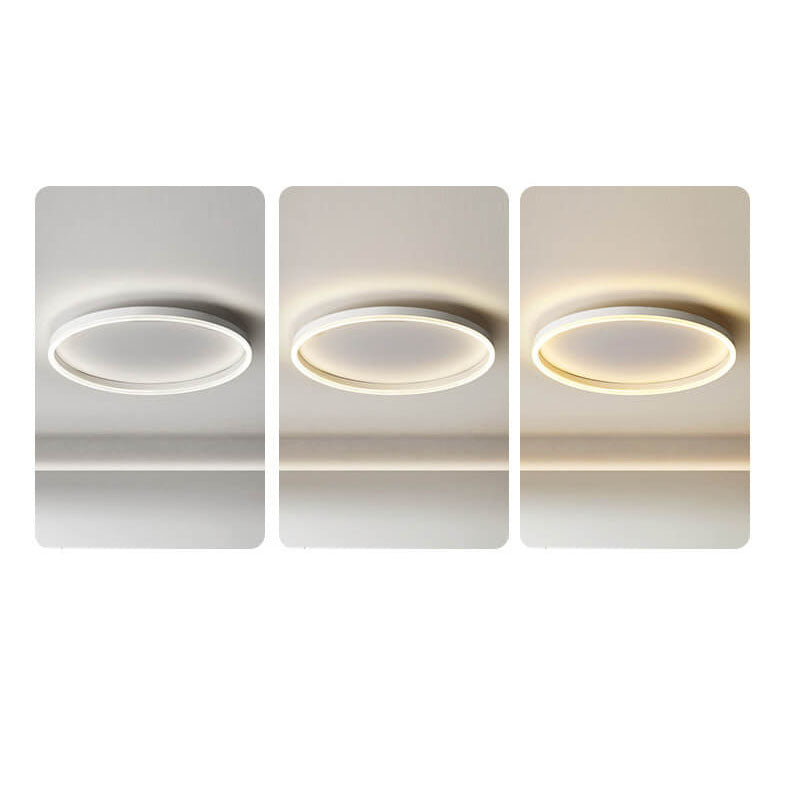 20 in Dimmable LED Ceiling Light with Remote Iron & Acrylic Fixture for Bedrooms Hallways Living Rooms Modern Low-Profile Design