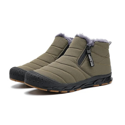 Men's & Women's Insulated Waterproof Winter Boots with Side Zipper for Snow & Ice | Fleece-Lined Slip-Resistant Shoes for Hiking, Walking