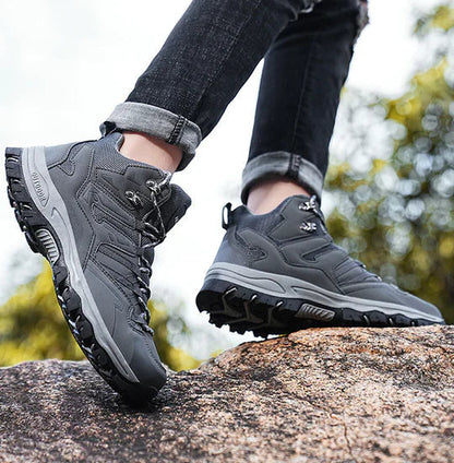 Cushioned High-Top Hiking Boots with Ankle Support for Men & Women – Waterproof Trail Shoes for Outdoor Adventures & Travel
