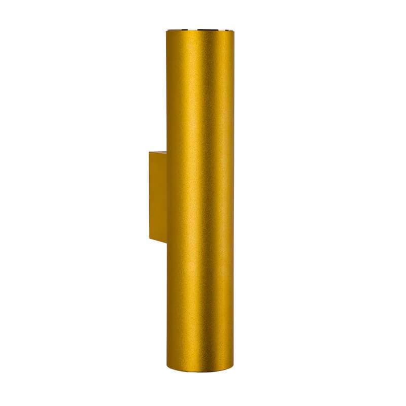 Up-Down LED Wall Light Fixture in Gold, Black or White Aluminum for Hallway, Bedroom & Living Room
