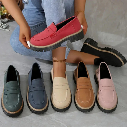 Cushioned Slip-On Shoes with Arch Support & Non-Slip Sole for All-Day Comfort – Women's & Men's Casual Loafers for Walking, Work, Travel