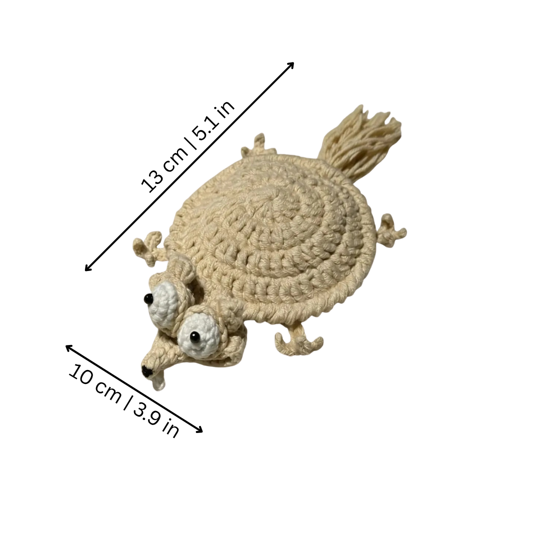 Handmade Crochet Squirrel Coaster Set for Coffee & Tea Lovers – Whimsical Drink Mat Protects Tables