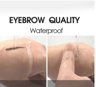 Eyebrow Stamp Kit Powder Stencil for Natural Arches Gray Brown Light Brown 3 Shapes Waterproof Long-Lasting Makeup
