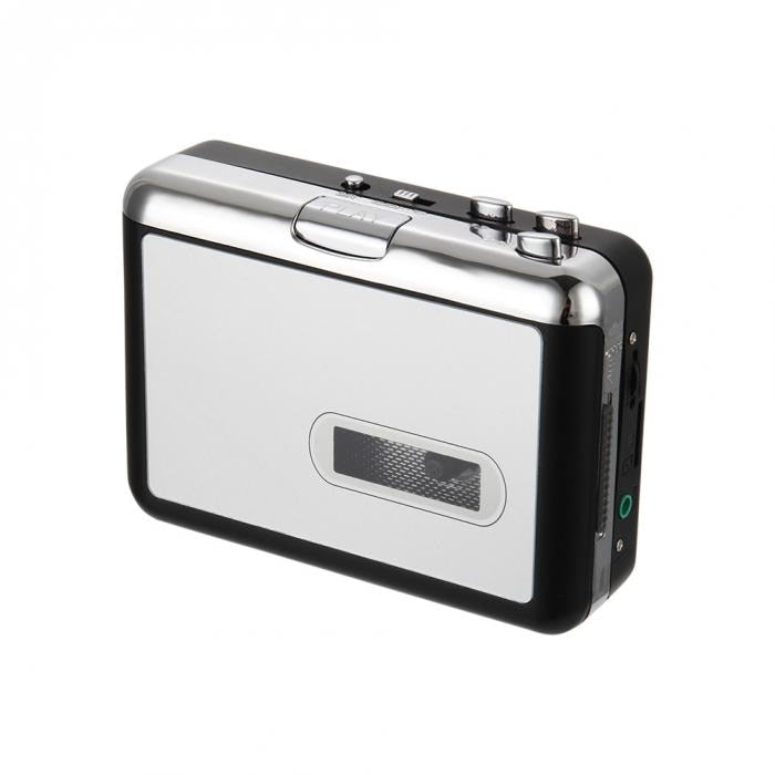 Portable Cassette Player with USB Recording – Tape to MP3 Converter for Music Digitization – Standalone Walkman with Headphone Jack for