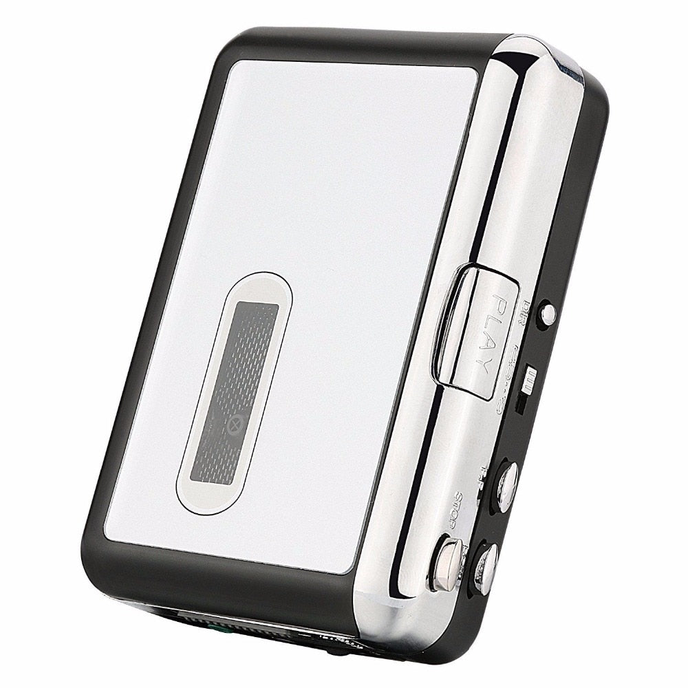 Portable Cassette Player with USB Recording – Tape to MP3 Converter for Music Digitization – Standalone Walkman with Headphone Jack for