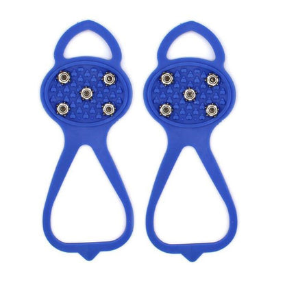 Traction Cleats for Winter Walking on Ice and Snow – Portable Over-Shoe Spikes for Adults and Kids – Lightweight Slip-On Grips