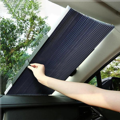 Ortekor AutoShade | Rideau de voiture rétractable avec protection UV et installation facile | Pare-soleil portable pour le confort intérieur