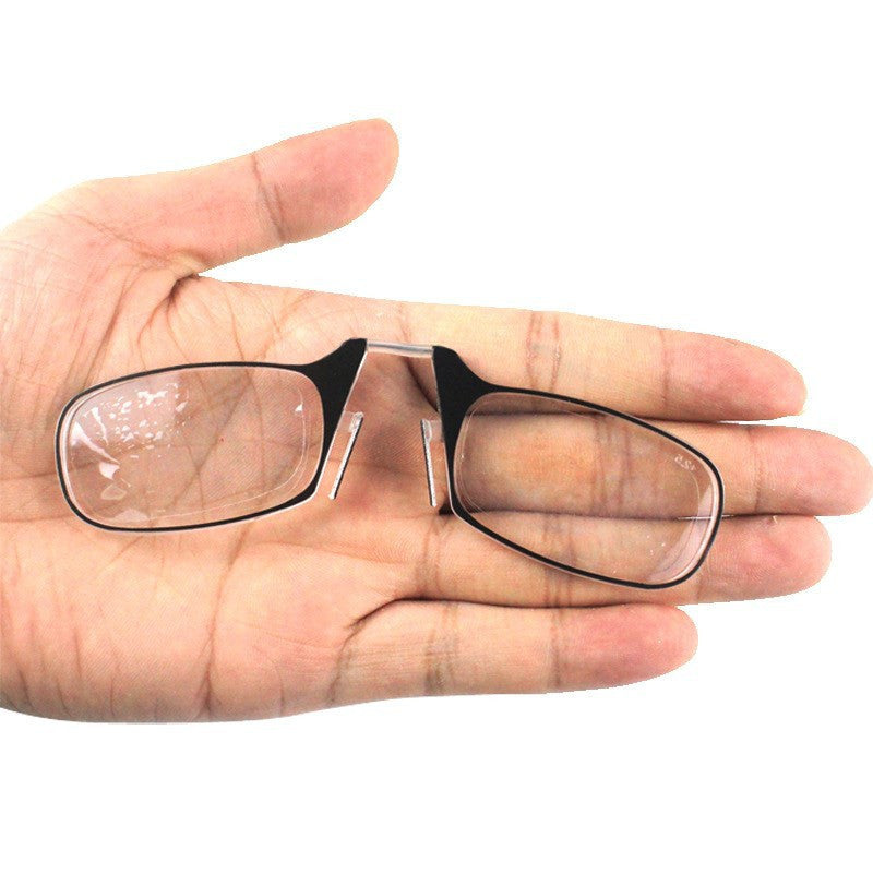Compact Keychain Reading Glasses with Portable Folding Frame in Protective Case for Vision Magnification on the Go