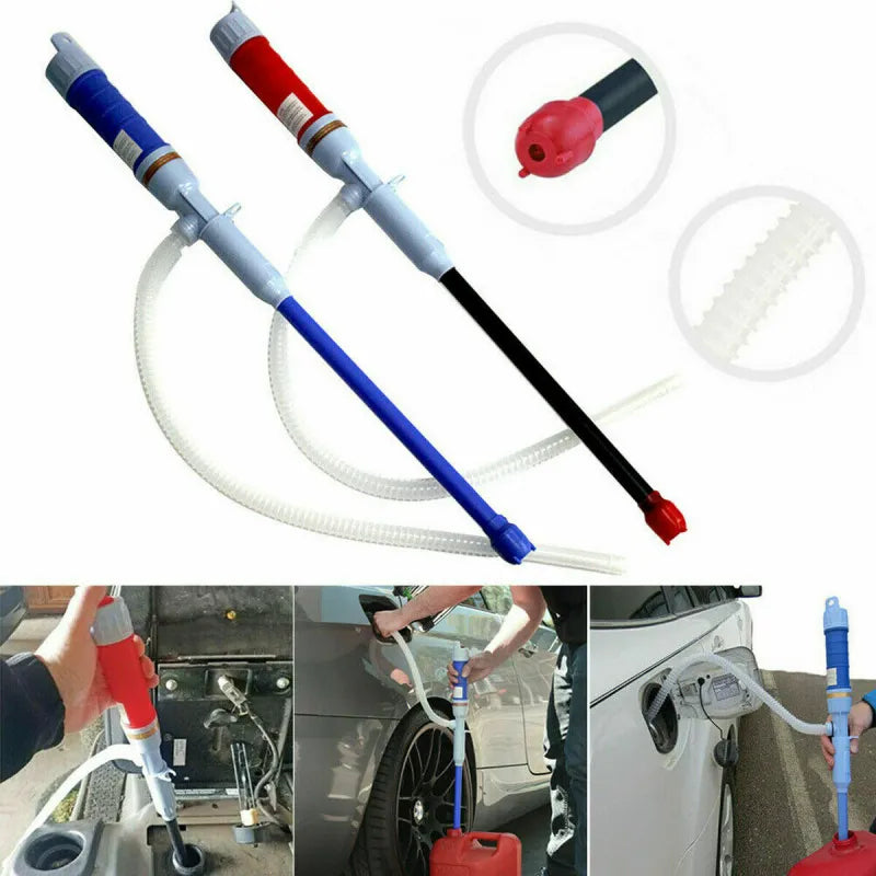 Battery-Operated Liquid Transfer Siphon for Gas Fuel Water Antifreeze | Portable Fluid Pump for Car Lawnmower Generator RV Camping Garage