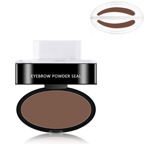 Eyebrow Stamp Kit Powder Stencil for Natural Arches Gray Brown Light Brown 3 Shapes Waterproof Long-Lasting Makeup