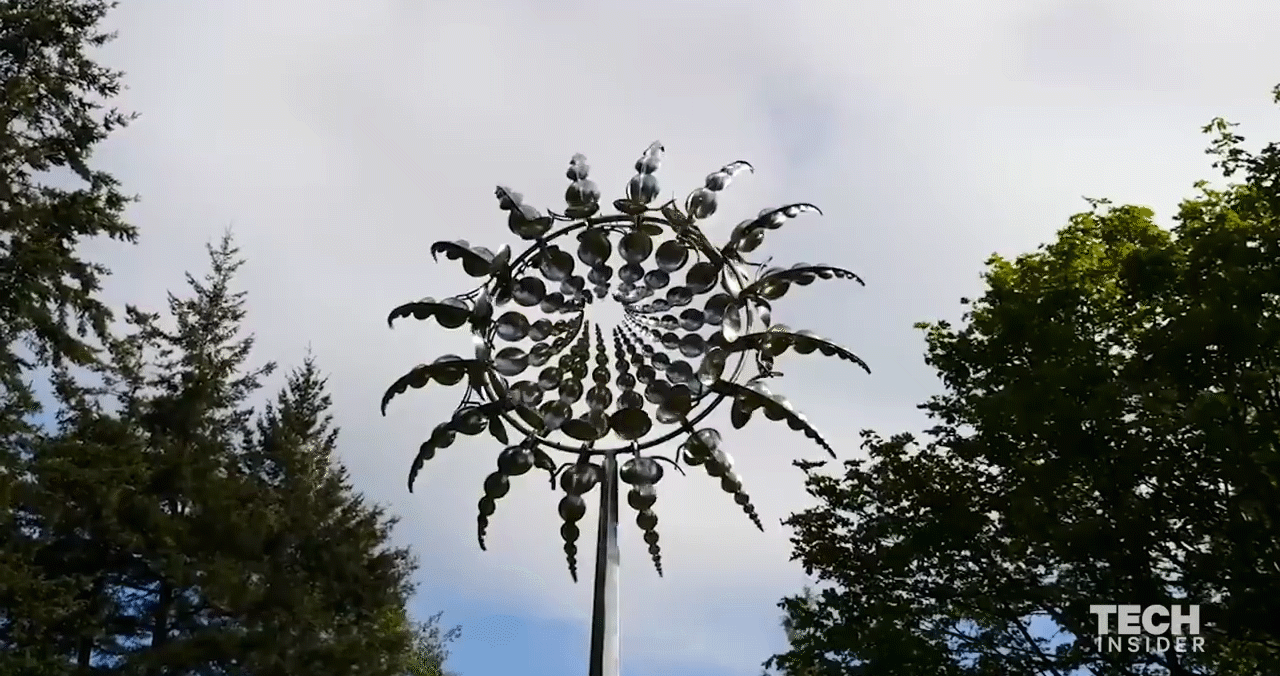 Tourbillon de jardin | Moulin à vent en métal pour décoration de jardin à double mouvement | Décoration extérieure accrocheuse pour jardins magnifiques