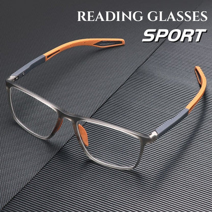 Titanium Readers with Screen Protection for Computer Work Men Women Multifocal Vision Reading Eyewear