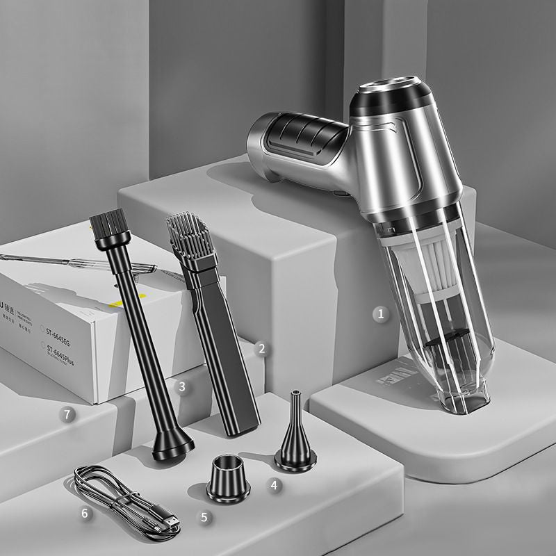 Aspirateur à main sans fil pour voiture et maison avec fonction souffleur | Aspirateur rechargeable eau et poussière
