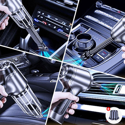 Aspirateur à main sans fil pour voiture et maison avec fonction souffleur | Aspirateur rechargeable eau et poussière