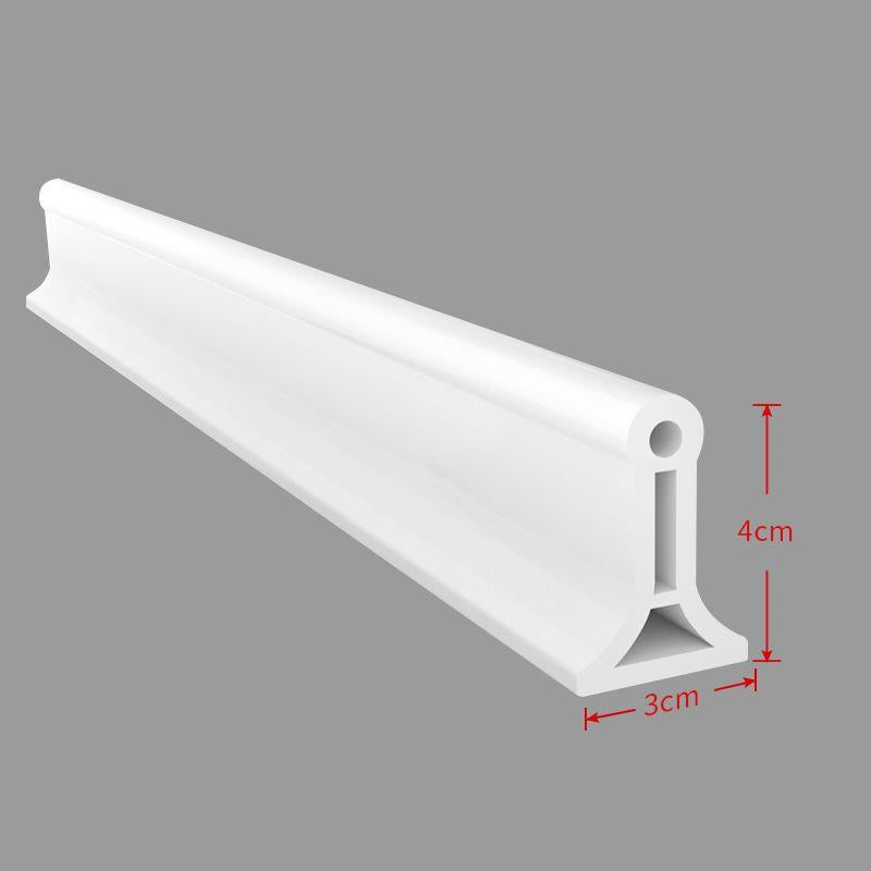 Flexible Silicone Water Dam Barrier Strip for Shower, Bathroom & Kitchen Floor | Self-Adhesive Threshold Guard for Wet & Dry Separation