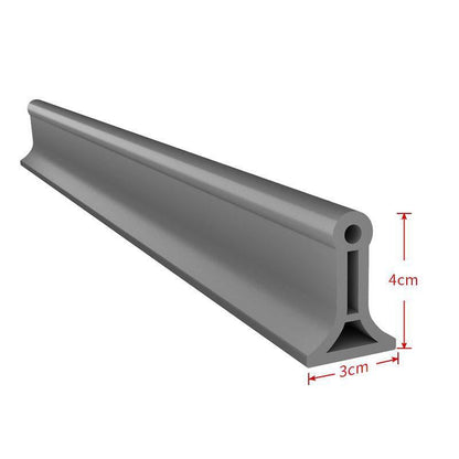 Flexible Silicone Water Dam Barrier Strip for Shower, Bathroom & Kitchen Floor | Self-Adhesive Threshold Guard for Wet & Dry Separation