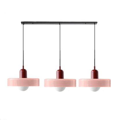 Glass Pendant Lamp 12 Inch Adjustable Height Ceiling Fixture for Bedrooms Nightstands Modern Minimalist Nordic Hanging Light E27 Socket for
