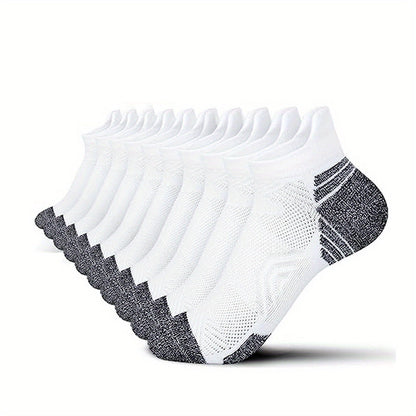 Women's Athletic Compression Socks 5-Pack – Moisture-Wicking Performance Crew Socks for Running, Gym & Everyday Wear