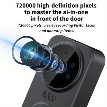 HD Camera Wireless Doorbell with 4.3 Inch Indoor Display