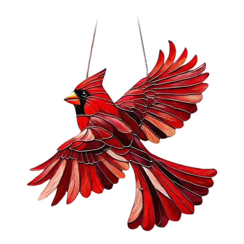Acrylic Hummingbird Window Suncatcher Panel – Hanging Stained Glass Garden Ornament for Windows, Porch, Yard Decoration – Bird Lover Gift