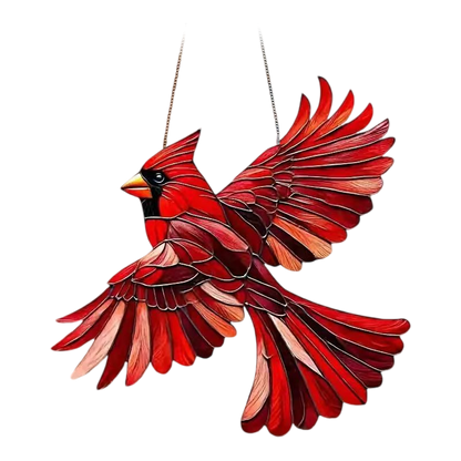 Acrylic Hummingbird Window Suncatcher Panel – Hanging Stained Glass Garden Ornament for Windows, Porch, Yard Decoration – Bird Lover Gift