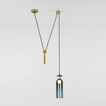Modular Sculptural Ceiling Light with Adjustable Sections & Custom Finish Options for Dining Room Kitchen Living Room