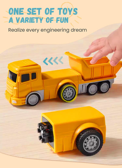 Magnetic Construction Vehicle Building Set for Kids – Transformable Toy Trucks with Snap-Together Magnets for Creative Play & STEM Learning