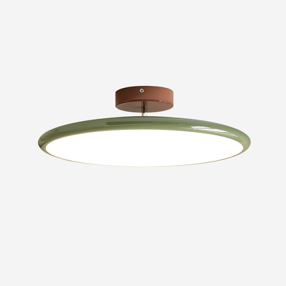 Swivel LED Flush Mount Ceiling Light 12 Inch Round Indoor Lamp Adjustable Directional Lighting for Bedroom Living Room Kitchen Dining Room T